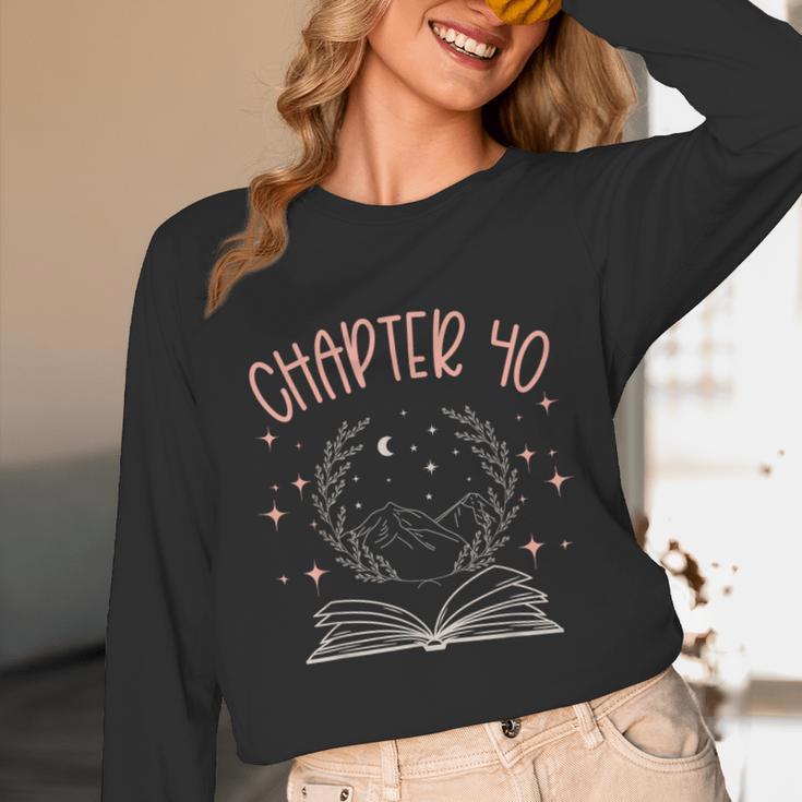 40th Birthday Women Book Lovers Chapter 40 Its My Birthday Unisex Long Sleeve T-Shirt