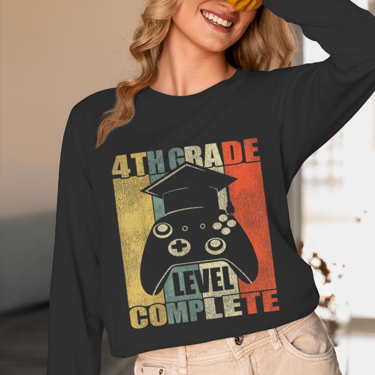 4th Grade Level Complete Gamer Class Of 2023 Graduation Unisex Long Sleeve T-Shirt