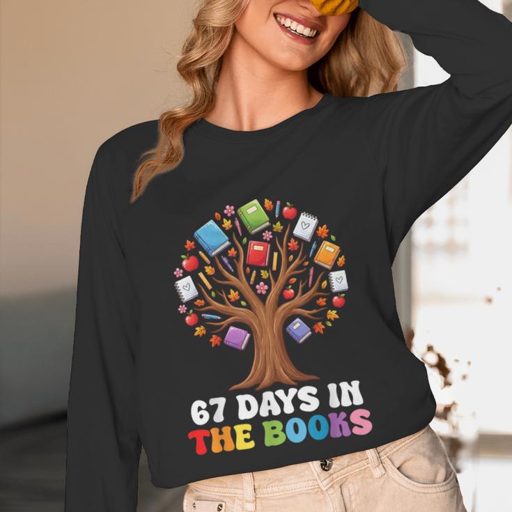 67 Days In The Books Reading Teacher 67th Day Of School Kids Unisex Long Sleeve T-Shirt 67 Days In The Books Reading Teacher 67th Day Of School Kids Unisex Long Sleeve T-Shirt
