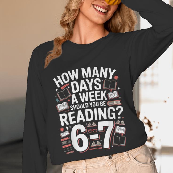 67 For Reading With Books Unisex Long Sleeve T-Shirt 67 For Reading With Books Unisex Long Sleeve T-Shirt