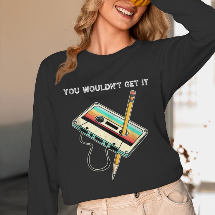 70s 80s 90s Retro Party Costume Nostalgia Cassette Unisex Long Sleeve T-Shirt