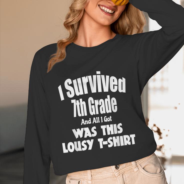 7th Seven Grade Graduation Shirt Boy Girl Graduate Education Unisex Long Sleeve T-Shirt