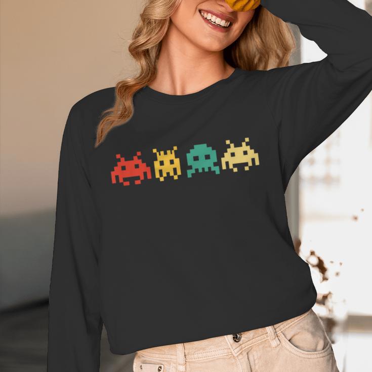 80s Video Game Vintage Nostalgia Retro Arcade Novelty Unisex Long Sleeve T-Shirt