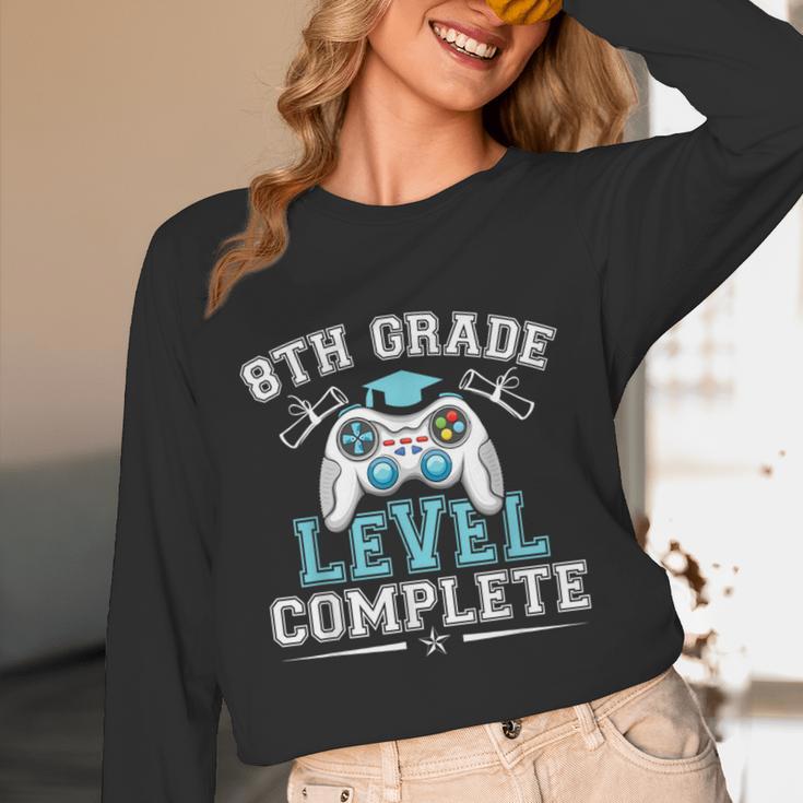 8th Grade Level Complete Graduation 2025 Class Eighth Grade Unisex Long Sleeve T-Shirt