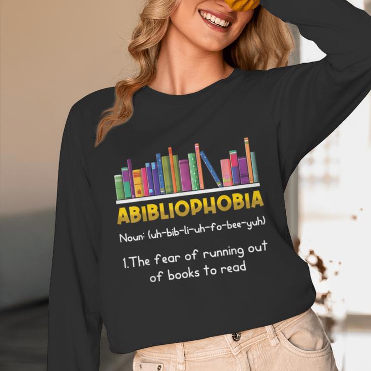Abibliophobia Fear Of Running Out Of Books Read Book Unisex Long Sleeve T-Shirt