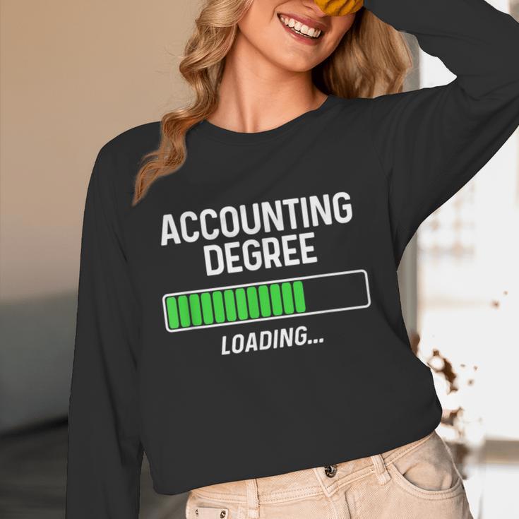Accounting Degree Loading Shirt Graduation Student Unisex Long Sleeve T-Shirt