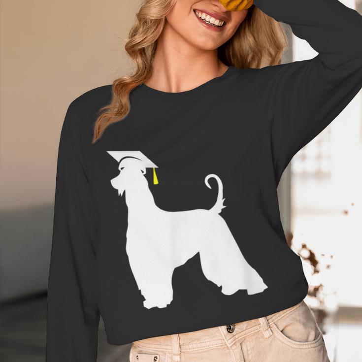 Afghan Hound Graduation Dog Graduate Men Women Kids Unisex Long Sleeve T-Shirt