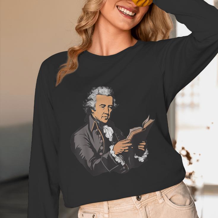 Alexander Hamilton Reading A Book Unisex Long Sleeve T-Shirt