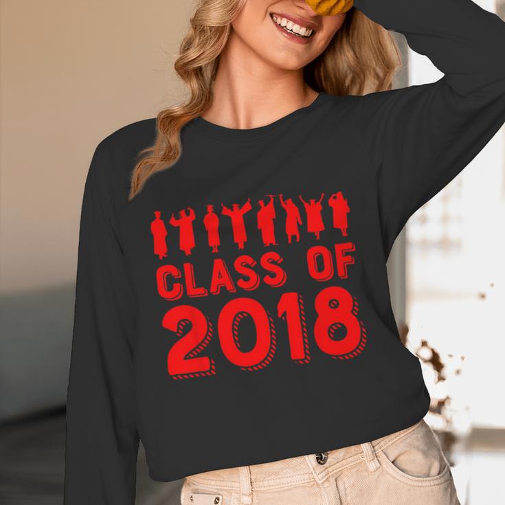 & Red Class Of 2018 Senior GraduationShirt Unisex Long Sleeve T-Shirt