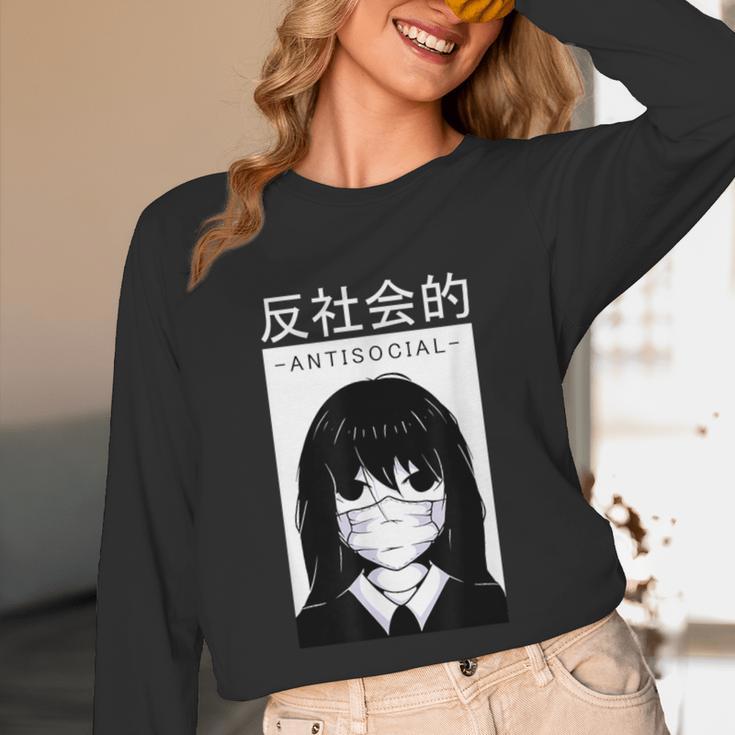 Anime Antisocial Introvert I Hate People Anti Social EMD Unisex Long Sleeve T-Shirt