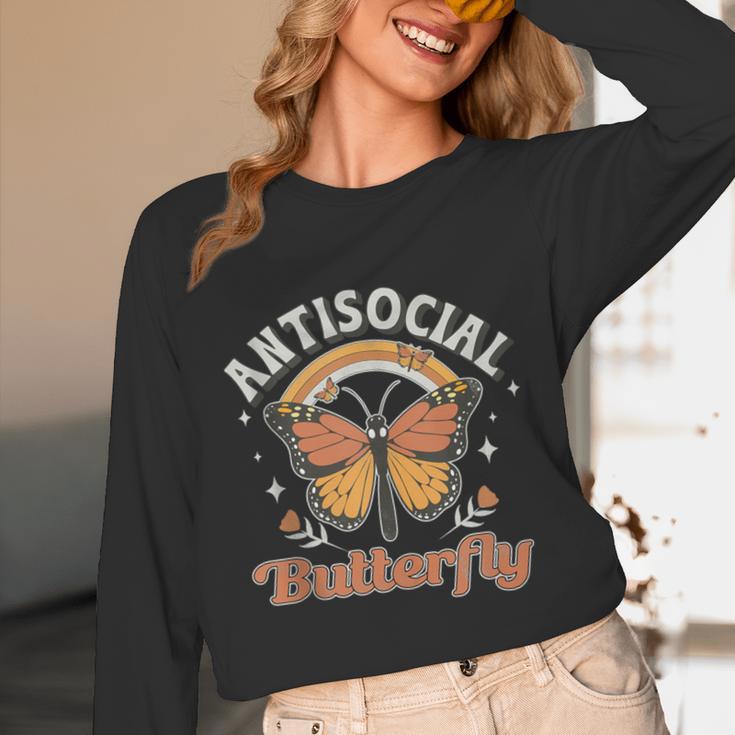 Antisocial Butterfly Tee For Introvert Men Women Girls Unisex Long Sleeve T-Shirt Antisocial Butterfly Tee For Introvert Men Women Girls Unisex Long Sleeve T-Shirt
