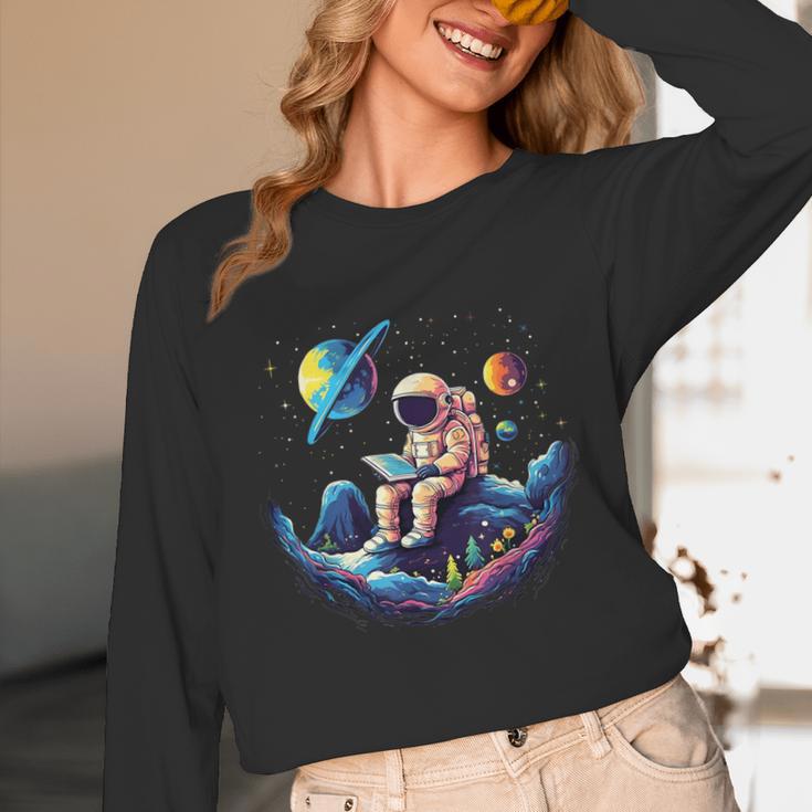 Astronaut Reading Book In Space Books Lover Bookworm Unisex Long Sleeve T-Shirt Astronaut Reading Book In Space Books Lover Bookworm Unisex Long Sleeve T-Shirt