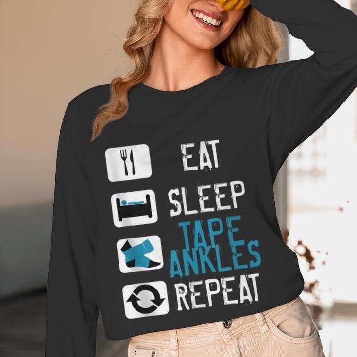 Athletic Trainer Eat Sleep Tape Ankles Graduation Unisex Long Sleeve T-Shirt
