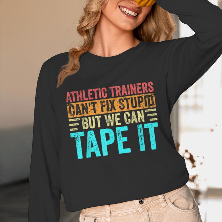 Athletic Trainers Fix Stupid Sports Graduation Vintage Unisex Long Sleeve T-Shirt
