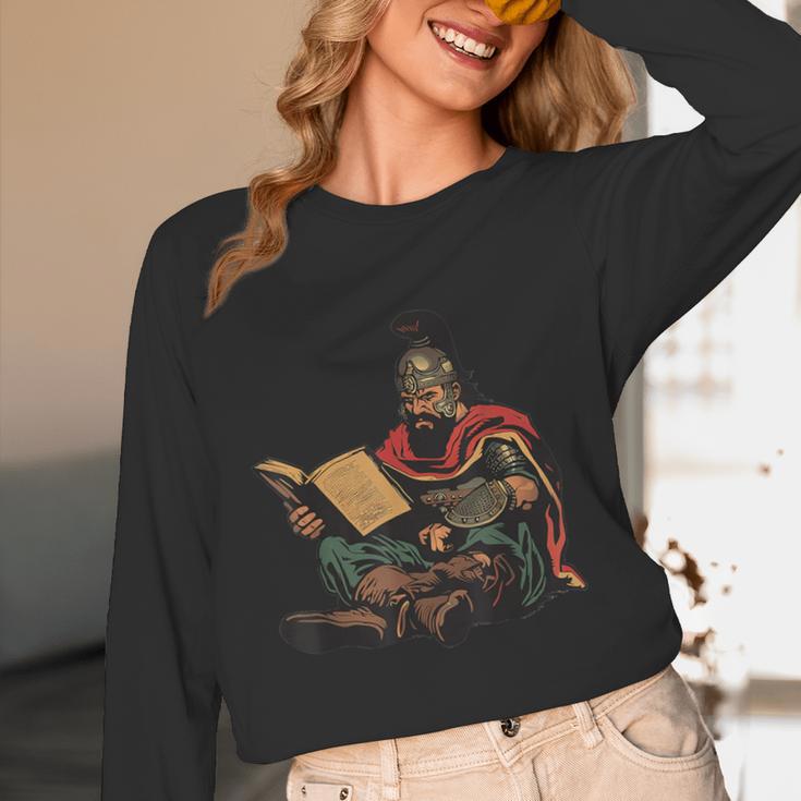 Attila The Hun Reading A Book Unisex Long Sleeve T-Shirt