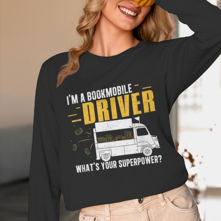 Awesome Bookmobile Driver What's Your Superpower Book Wagon Unisex Long Sleeve T-Shirt Awesome Bookmobile Driver What's Your Superpower Book Wagon Unisex Long Sleeve T-Shirt