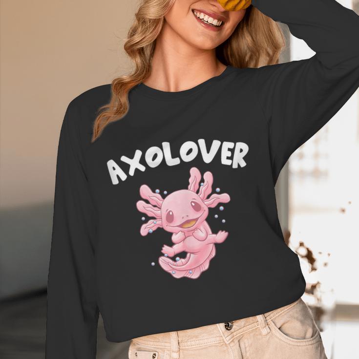 Axolovert Axolotl Humor Salamander Introvert Unisex Long Sleeve T-Shirt Axolovert Axolotl Humor Salamander Introvert Unisex Long Sleeve T-Shirt