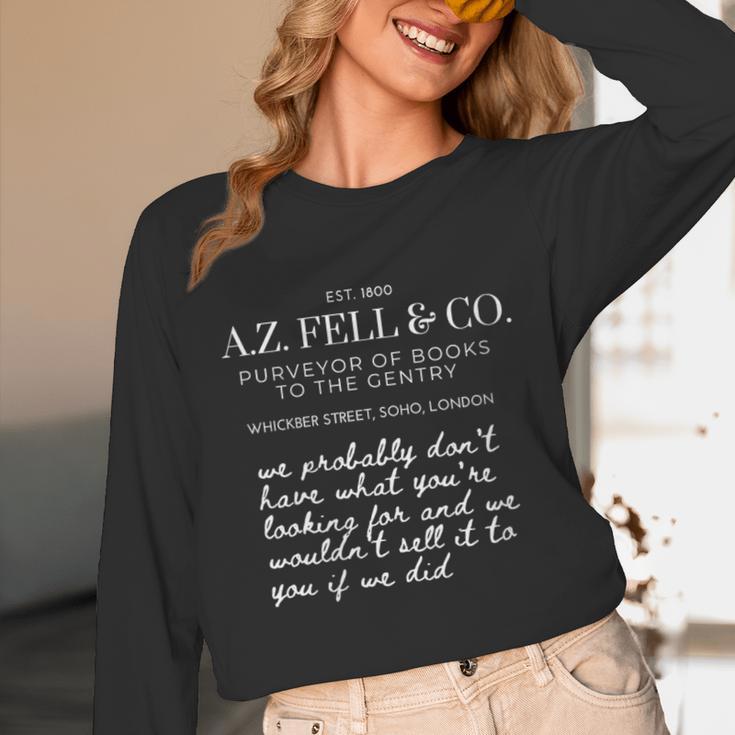 Aziraphale's Bookshop AZ Fell And Co Literary Antiquarian Unisex Long Sleeve T-Shirt