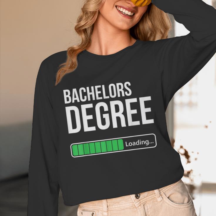 Bachelors Degree Loading College Student Graduation Unisex Long Sleeve T-Shirt