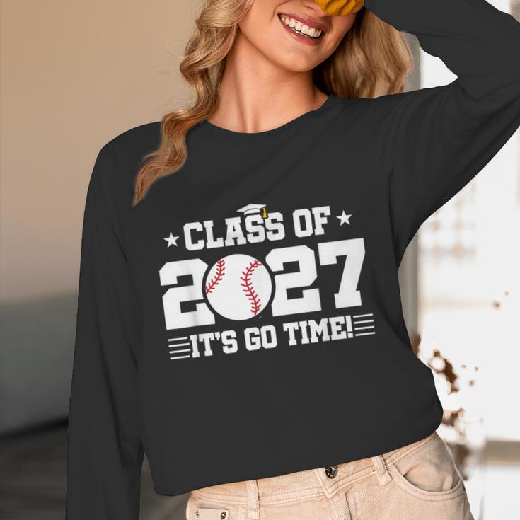 Back To School 2027 Baseball 2027 Graduation Class Of 2027 Unisex Long Sleeve T-Shirt
