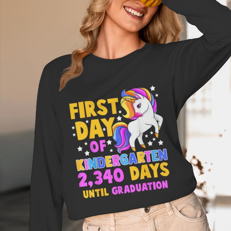 Back To School First Day Of Kindergarten Graduation Unicorn Unisex Long Sleeve T-Shirt