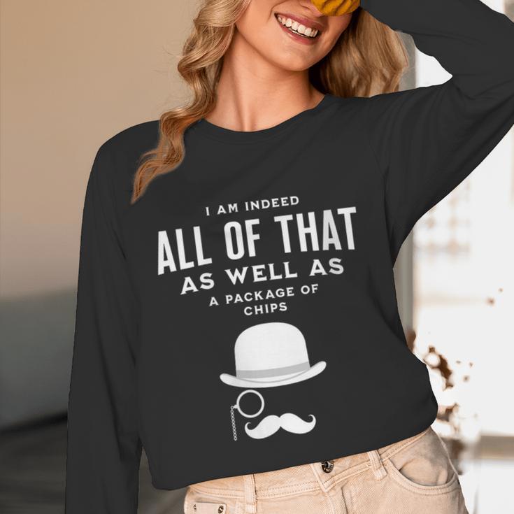 All Of That Bag Chips 1990s Nostalgia Saying British Unisex Long Sleeve T-Shirt