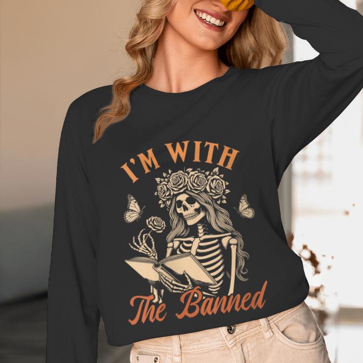 Banned Book Reading Squad Bookish I'm With The Banned Unisex Long Sleeve T-Shirt Banned Book Reading Squad Bookish I'm With The Banned Unisex Long Sleeve T-Shirt