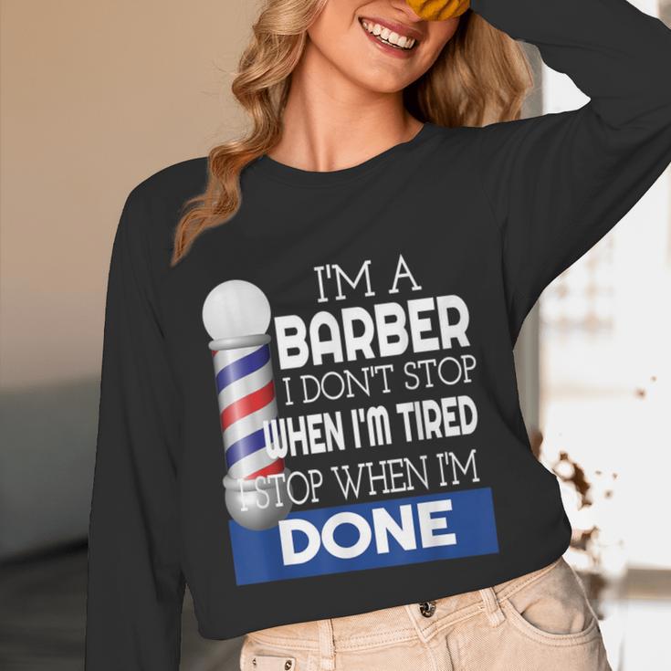 Barber Stylist Barber College Graduation Unisex Long Sleeve T-Shirt