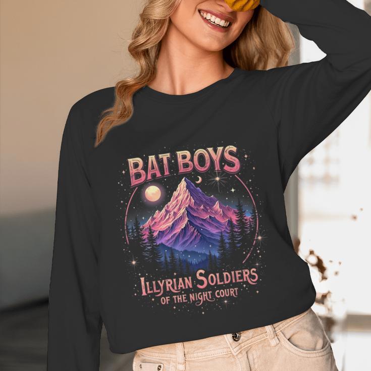 Bat Boys Night Court Mountain Nesta Bookworm ACOSF Bookish Unisex Long Sleeve T-Shirt