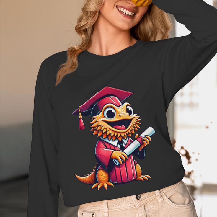 Bearded Dragon Graduation Kindergarten Elementary Girl Boy Unisex Long Sleeve T-Shirt