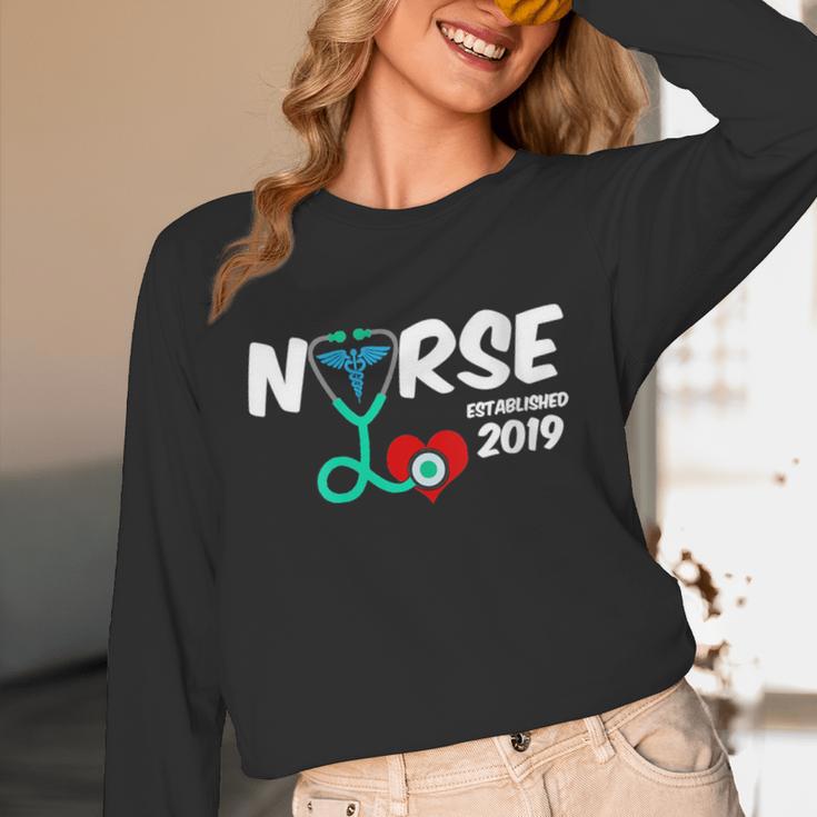 Best Nurse Graduation- RN Nurse Established 2019 LPN Unisex Long Sleeve T-Shirt