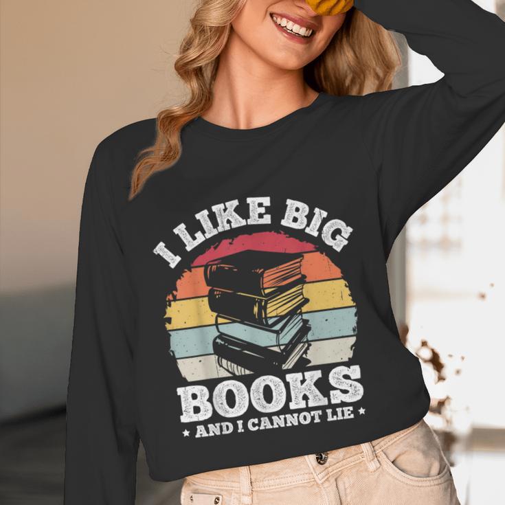 I LIKE BIG BOOKS AND I CANNOT LIE Book Lover Print Unisex Long Sleeve T-Shirt