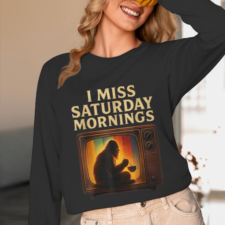 Bigfoot Saturday Morning Nostalgia Unisex Long Sleeve T-Shirt