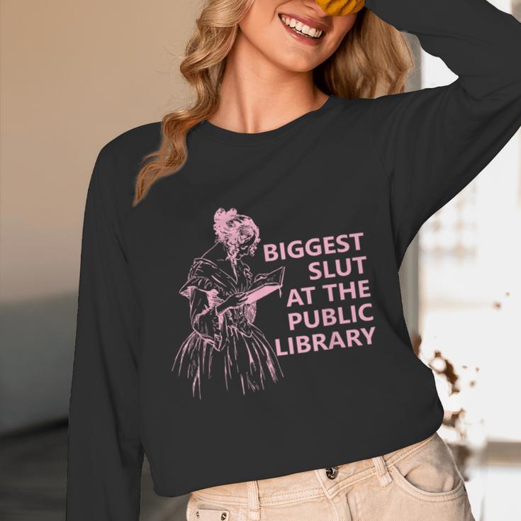 Biggest Slut At The Public Library Reading Book Club Unisex Long Sleeve T-Shirt