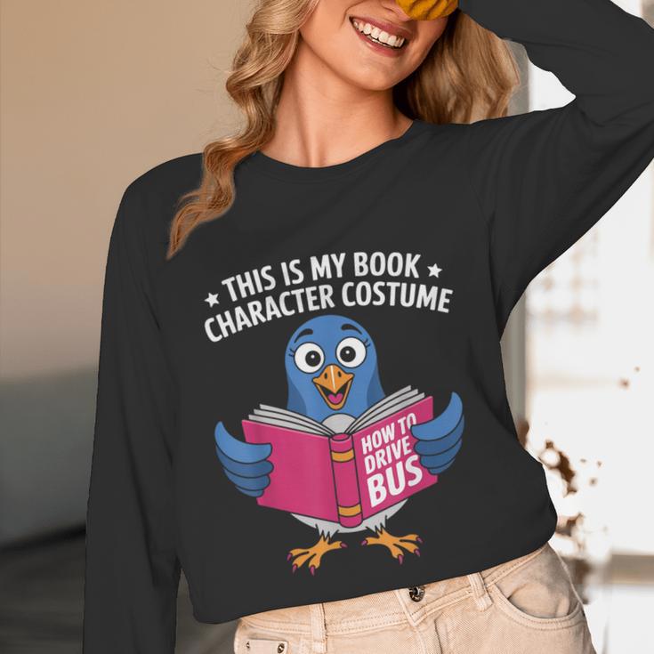This Is My Book Character Costume Cute Pigeon Kids Reading Unisex Long Sleeve T-Shirt This Is My Book Character Costume Cute Pigeon Kids Reading Unisex Long Sleeve T-Shirt
