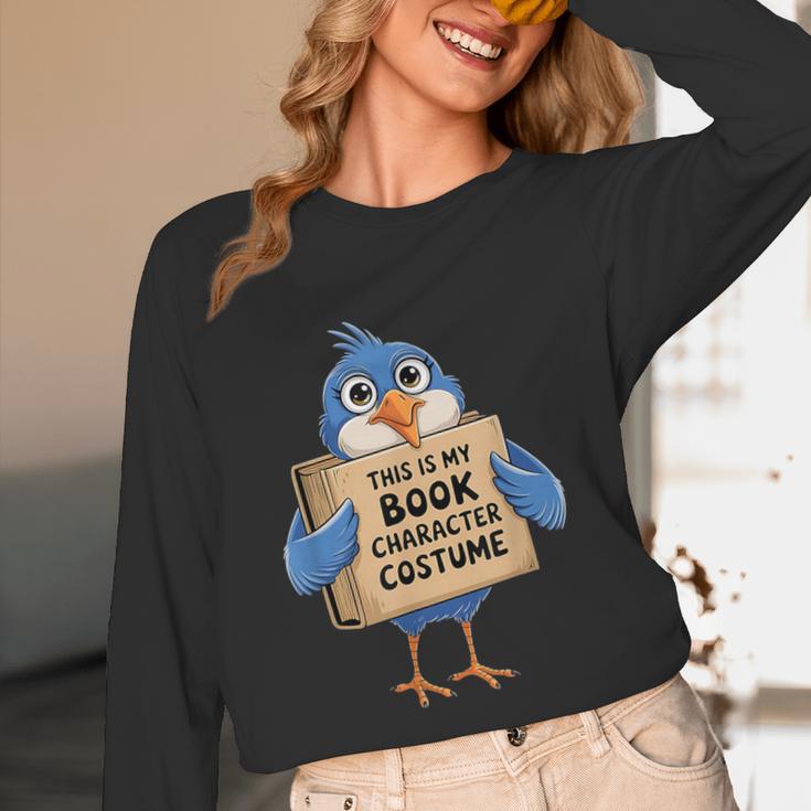 This Is My Book Character Costume Pigeon Kids Reading Unisex Long Sleeve T-Shirt