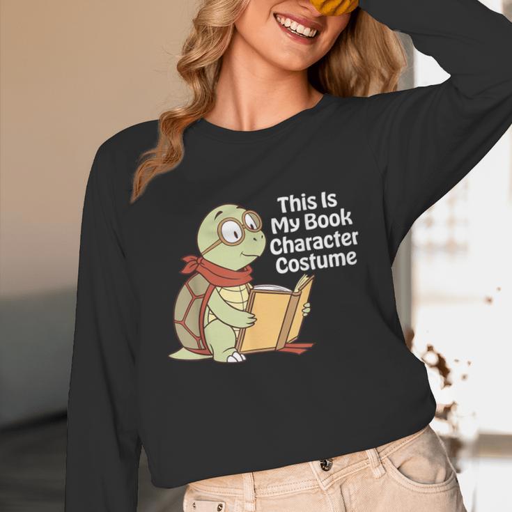 This Is My Book Character Costume Turtle Kids Reading Unisex Long Sleeve T-Shirt