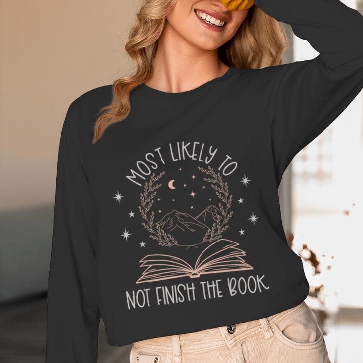 Book Club Shirts For Women Most Likely To Not Finish Unisex Long Sleeve T-Shirt Book Club Shirts For Women Most Likely To Not Finish Unisex Long Sleeve T-Shirt