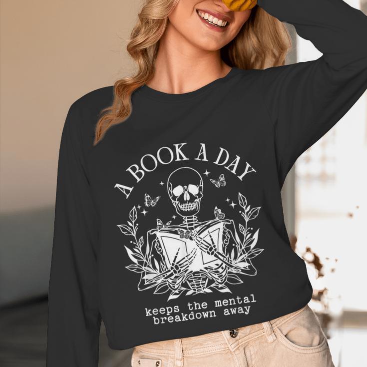 A Book A Day Keep The Mental Breakdown Away Unisex Long Sleeve T-Shirt