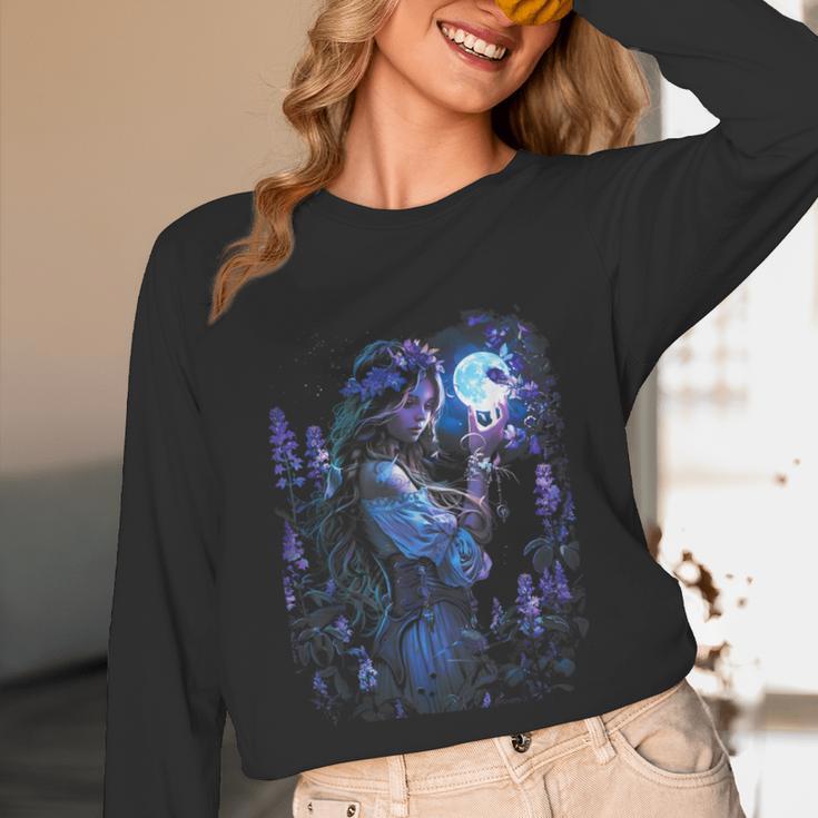 Book Fantasy Art Beautiful Elf Princess Fairy Unisex Long Sleeve T-Shirt