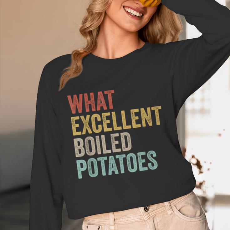 Book Lover Austen Literature What Excellent Boiled Potatoes Unisex Long Sleeve T-Shirt Book Lover Austen Literature What Excellent Boiled Potatoes Unisex Long Sleeve T-Shirt