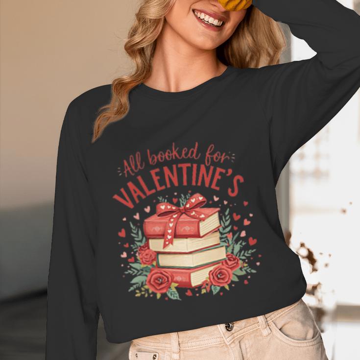 All Booked For Valentine's Book Lovers Romantic Readers Unisex Long Sleeve T-Shirt
