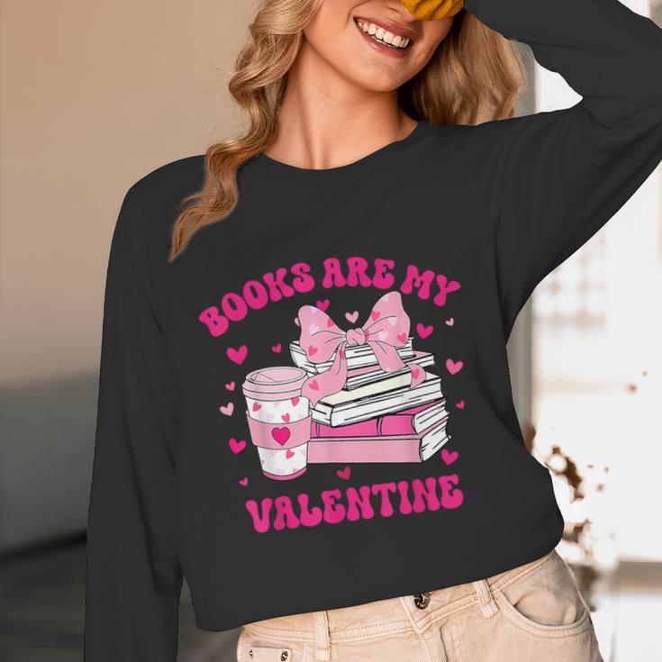All Booked For Valentines Book Reading Coquette Bow Unisex Long Sleeve T-Shirt All Booked For Valentines Book Reading Coquette Bow Unisex Long Sleeve T-Shirt