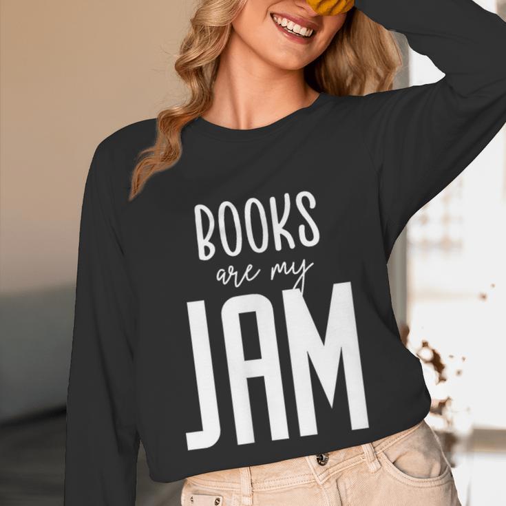 Books Are My Jam Graphic For Introverts Unisex Long Sleeve T-Shirt