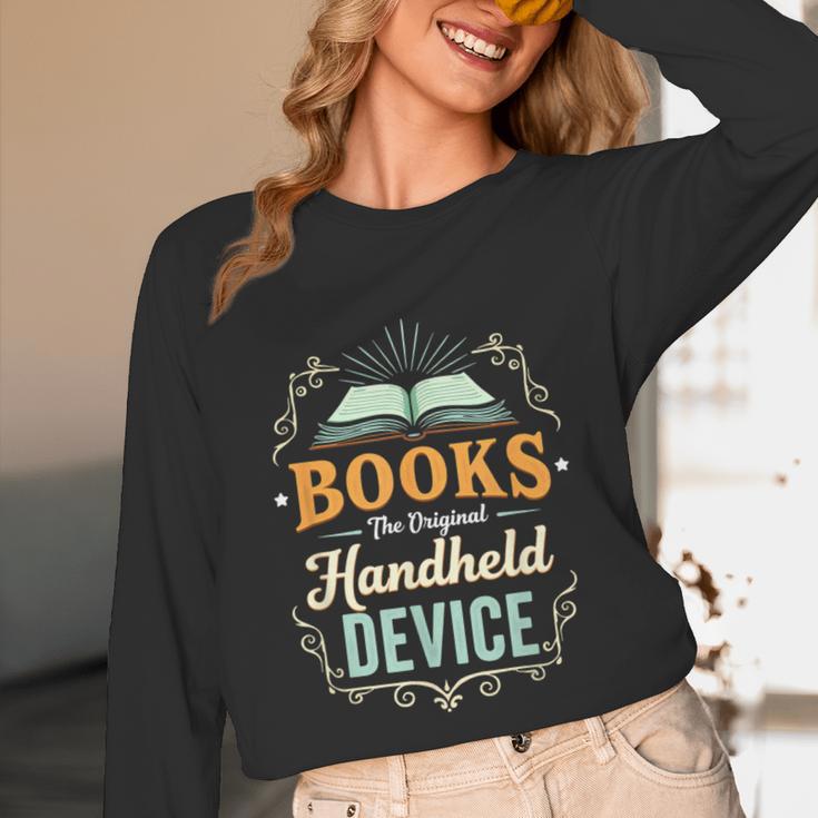 Books The Original Handheld Device Unisex Long Sleeve T-Shirt Books The Original Handheld Device Unisex Long Sleeve T-Shirt