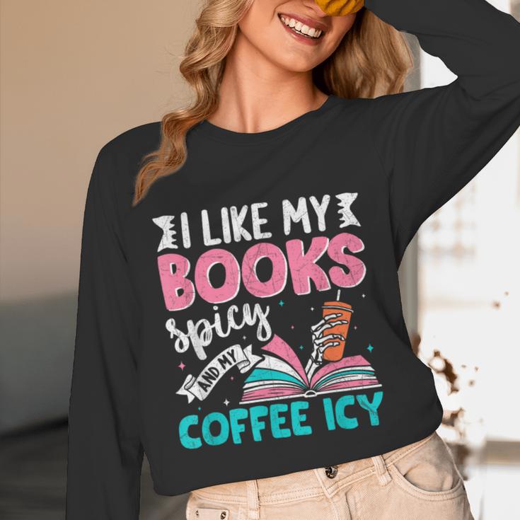 I Like My Books Spicy Coffee ICY Unisex Long Sleeve T-Shirt