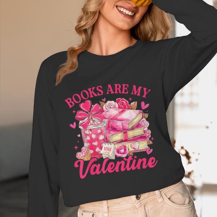 Books Are My Valentine Book Lover Heart Matching Party Unisex Long Sleeve T-Shirt Books Are My Valentine Book Lover Heart Matching Party Unisex Long Sleeve T-Shirt