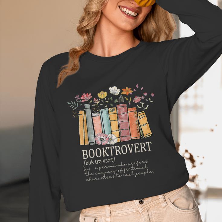 Booktrovert Cozy Book Lover Book Nerd Literary Humor Unisex Long Sleeve T-Shirt