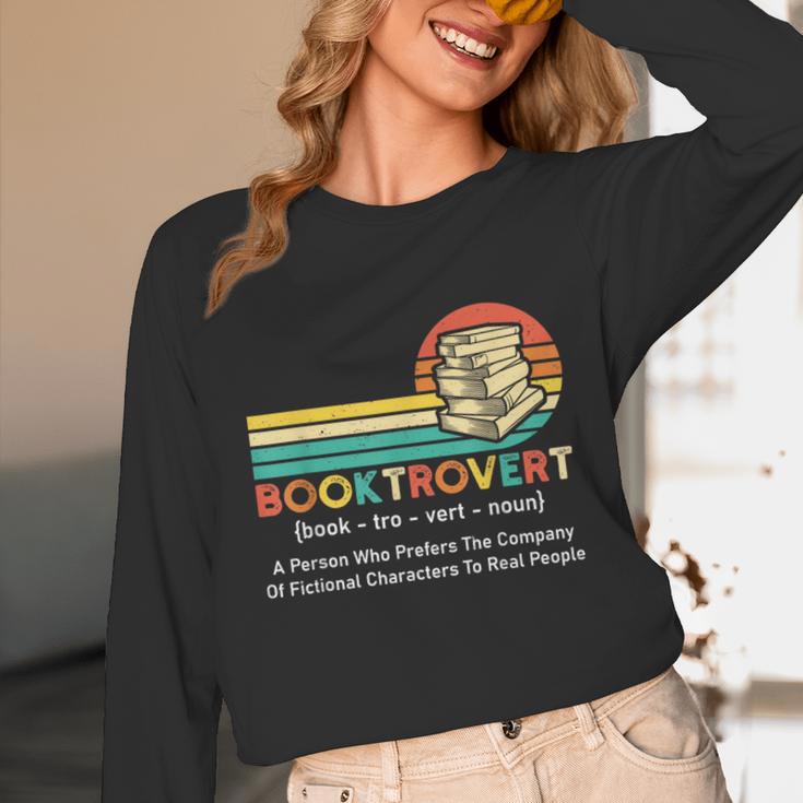 Booktrovert Definition Book Lover Unisex Long Sleeve T-Shirt