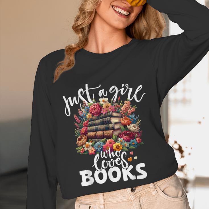 Bookworm For Women Just A Girl Who Loves Books Unisex Long Sleeve T-Shirt Bookworm For Women Just A Girl Who Loves Books Unisex Long Sleeve T-Shirt